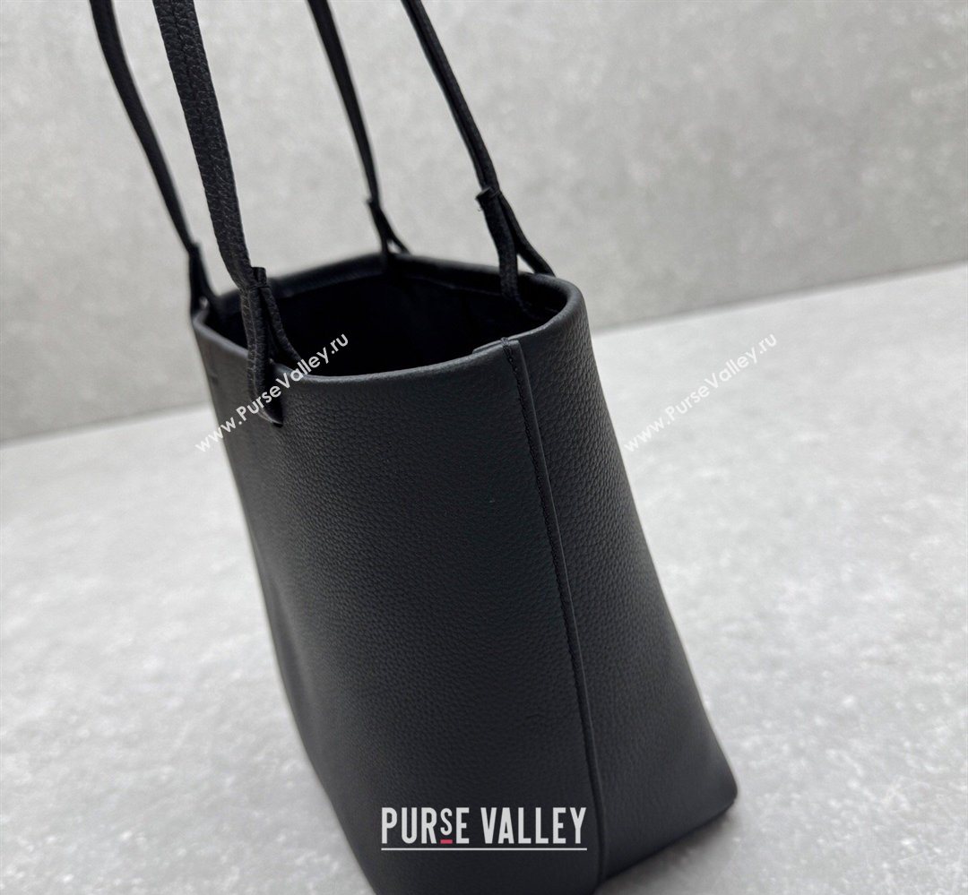 The Row Park Tote Three Bag in Grained Leather Black 2026 1719 (ningm-260410067)