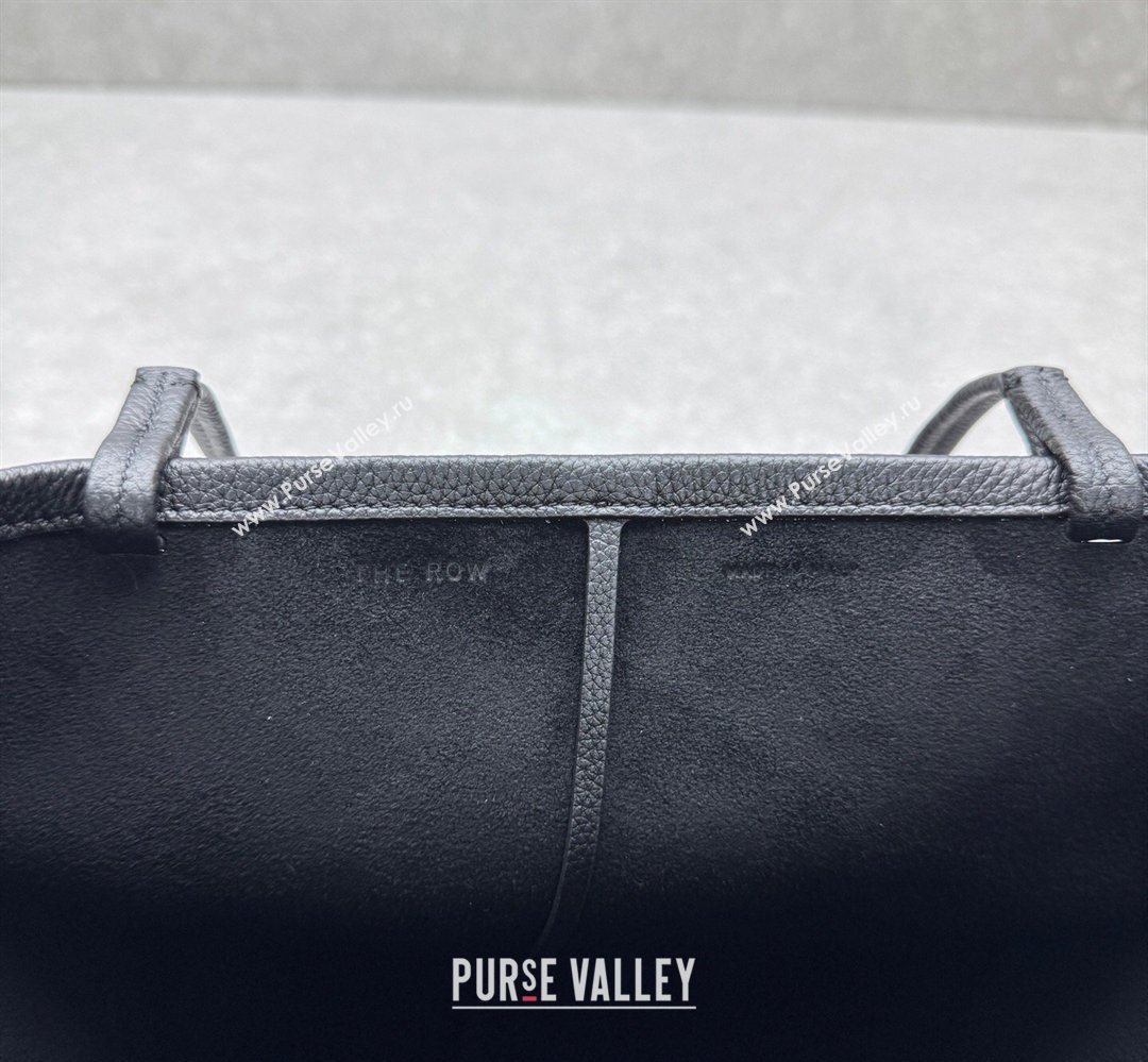 The Row Park Tote Three Bag in Grained Leather Black 2026 1719 (ningm-260410067)