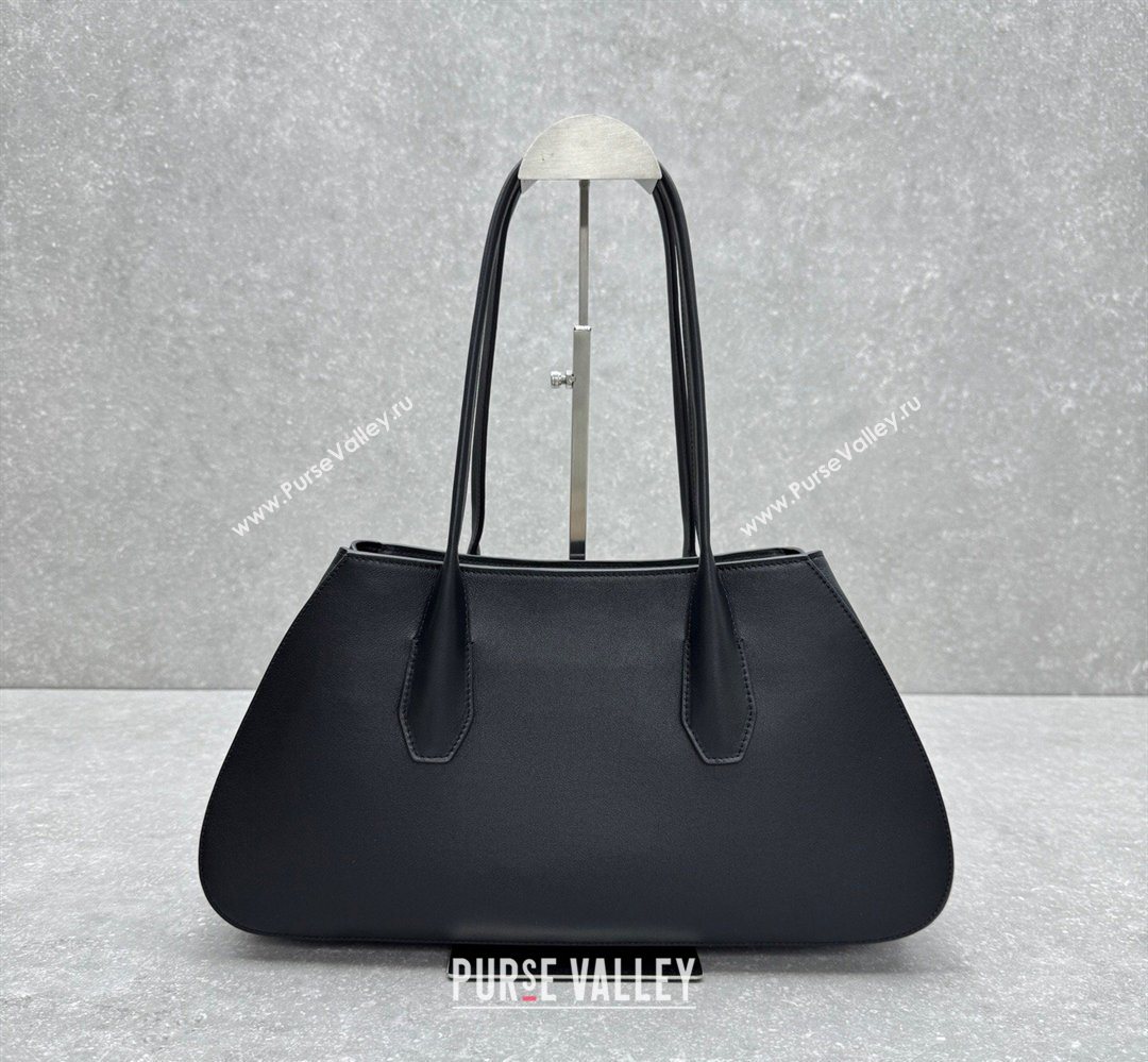 The Row Alger Shoulder Bag in Smooth Leather Black 2026 1842 (ningm-260410072)