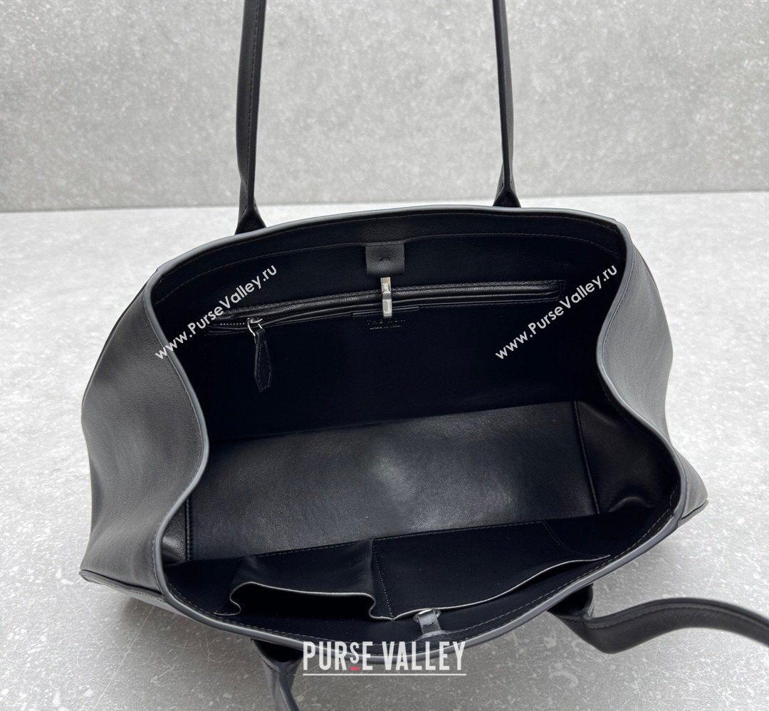 The Row Alger Shoulder Bag in Smooth Leather Black 2026 1842 (ningm-260410072)