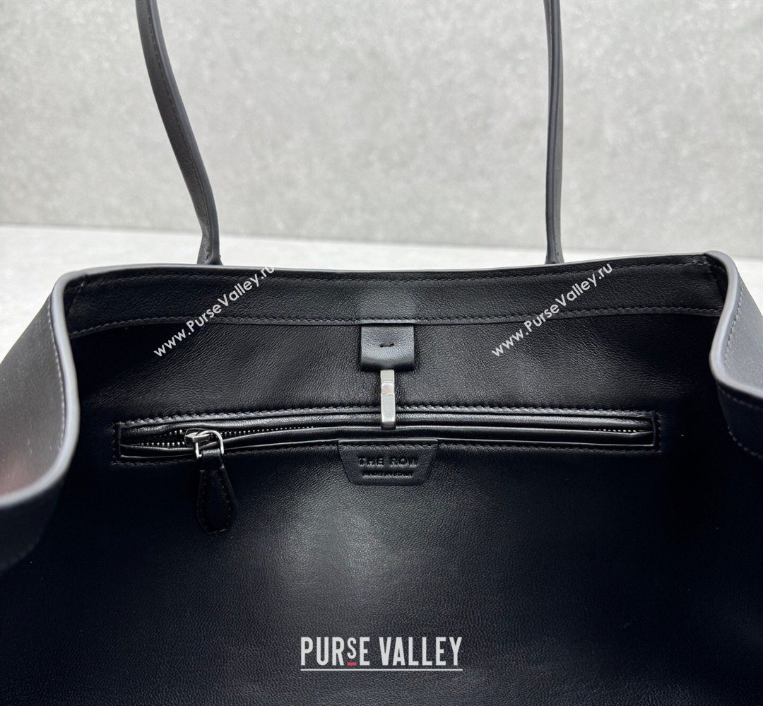 The Row Alger Shoulder Bag in Smooth Leather Black 2026 1842 (ningm-260410072)