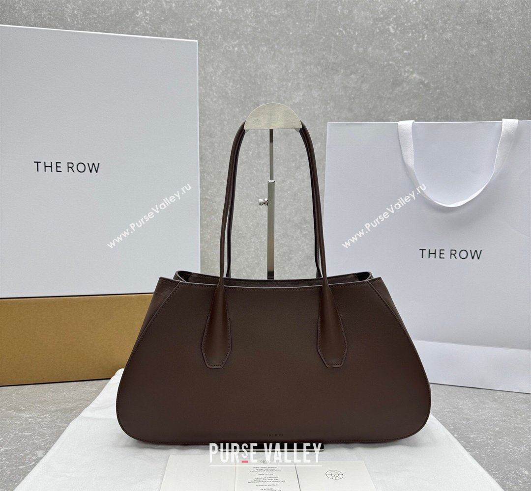 The Row Alger Shoulder Bag in Smooth Leather Coffee 2026 1842 (ningm-260410073)