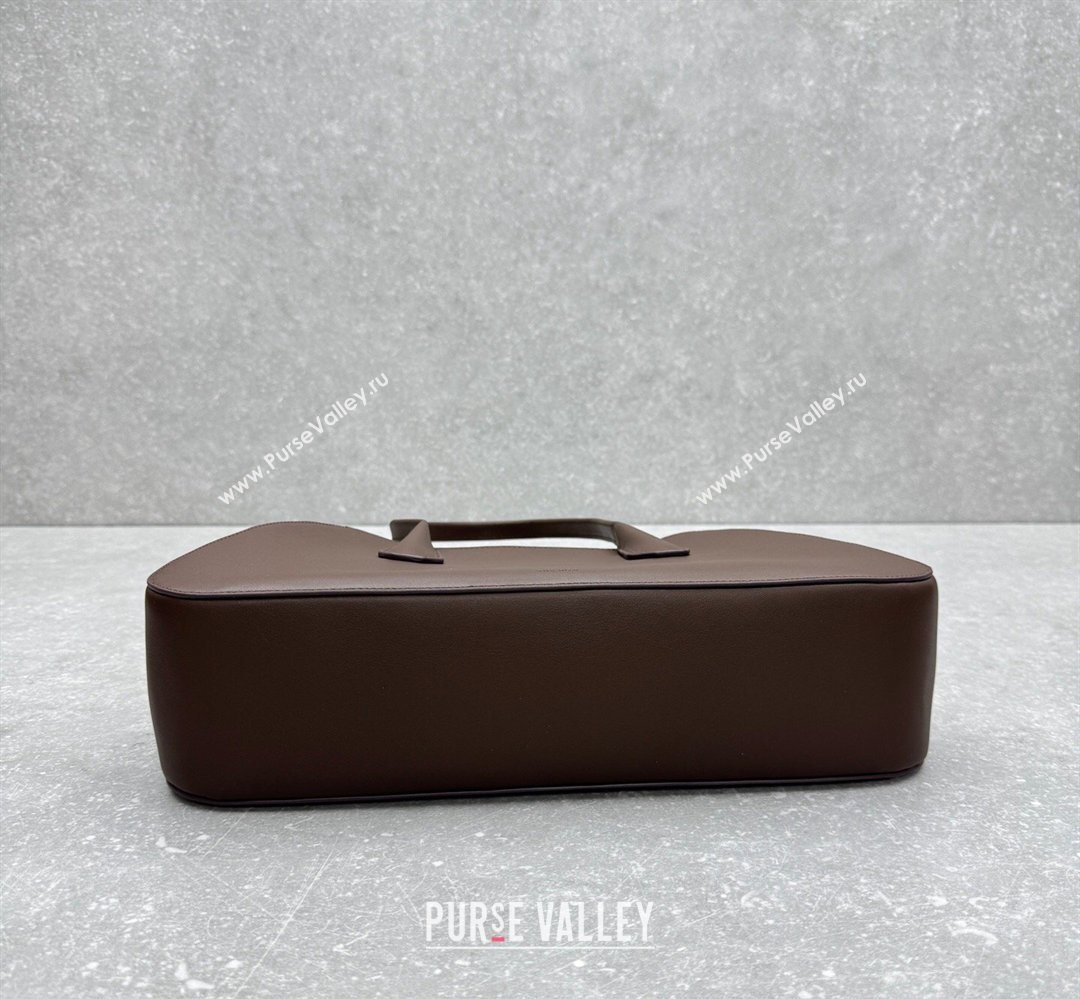The Row Alger Shoulder Bag in Smooth Leather Coffee 2026 1842 (ningm-260410073)