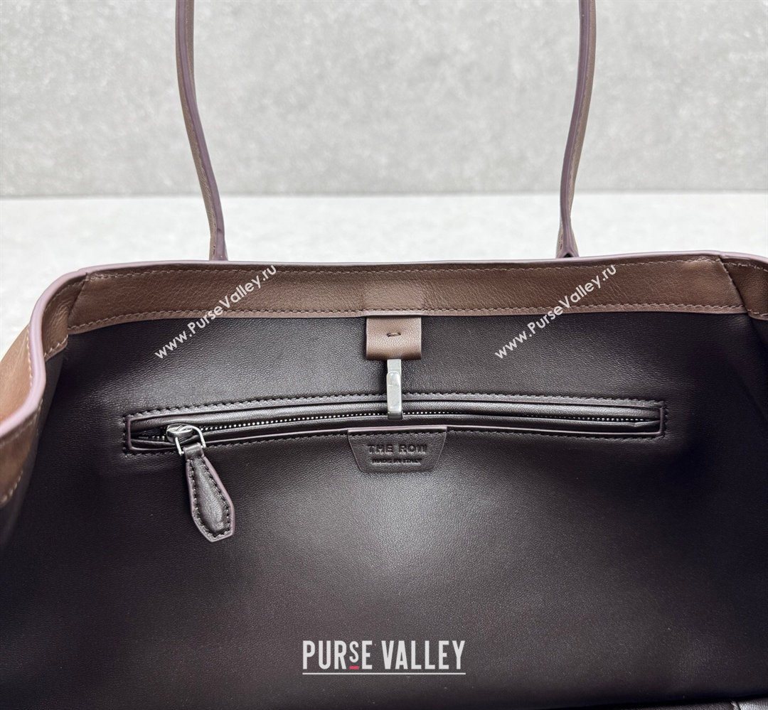 The Row Alger Shoulder Bag in Smooth Leather Coffee 2026 1842 (ningm-260410073)