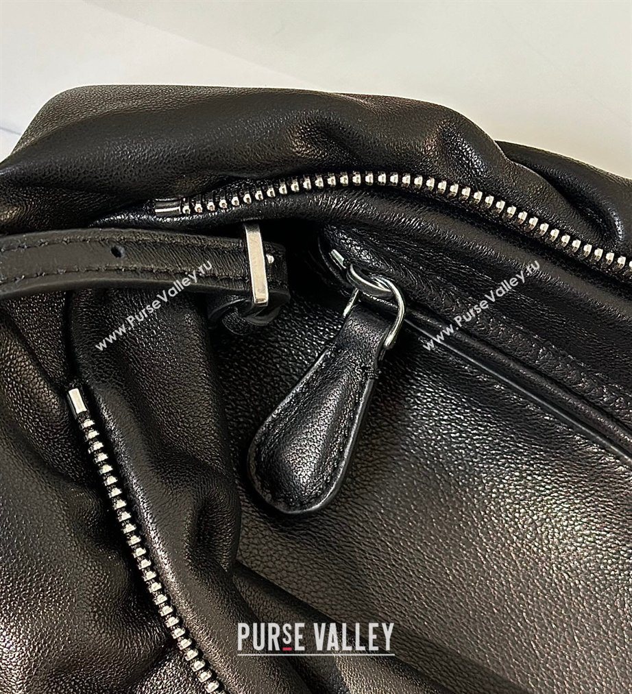 The Row Large Bourse Shoulder Bag in Nappa Leather Black 2026 8833 (CL-260410056)