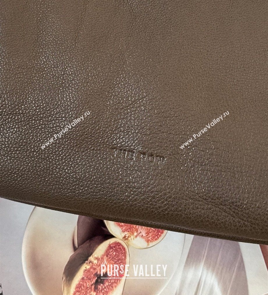 The Row Large Bourse Shoulder Bag in Nappa Leather Dark Brown 2026 8833 (CL-260410057)