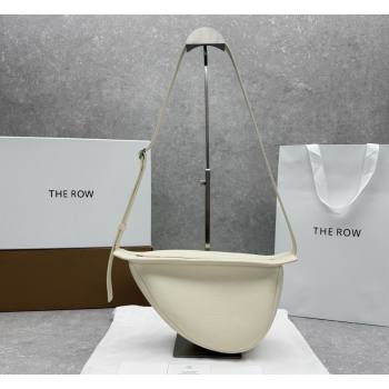 The Row Banana Crossbody Bag in Grained Leather White 2026 1871 (ningm-260410059)