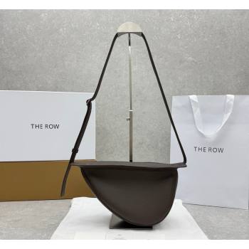 The Row Banana Crossbody Bag in Grained Leather Chocolate 2026 1871 (ningm-260410060)