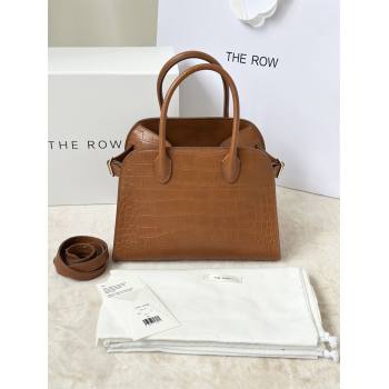 The Row Margaux 10 Tote Bag in Samanta Crocodile Embossed Leather Gold-Tone 2026 8818S (CL-260410022)