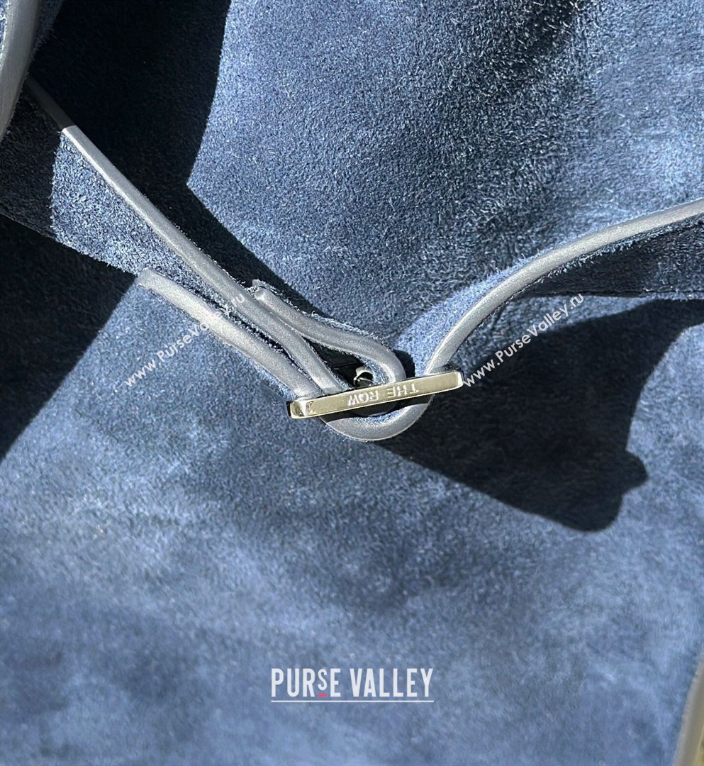 The Row Margaux 12 Tote Bag in Suede Blue 2026 8818M (CL-260410015)