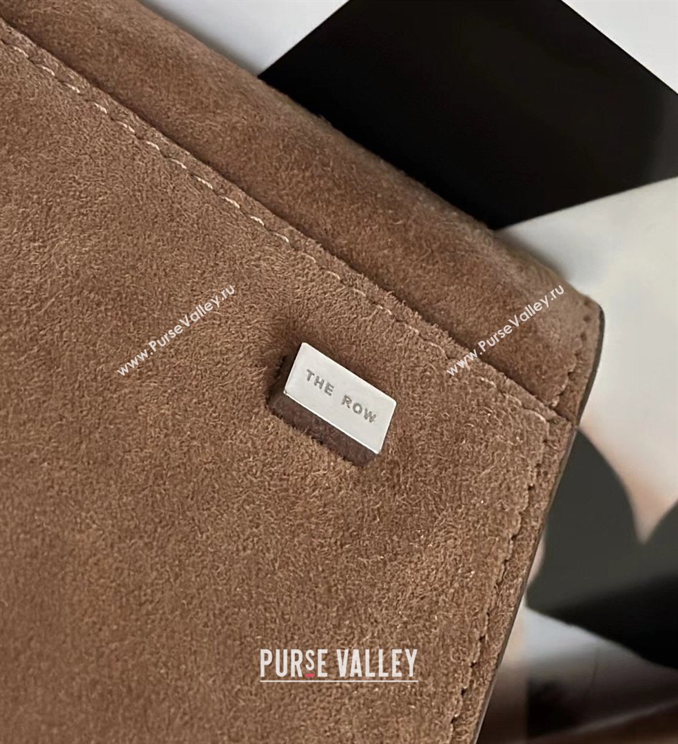 The Row Margaux 12 Tote Bag in Suede Light Brown 2026 8818M (CL-260410012)