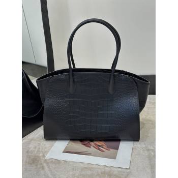 The Row Marlo 14 Bag in Samanta Crocodile Embossed Leather Black 2026 8823 (CL-260410041)