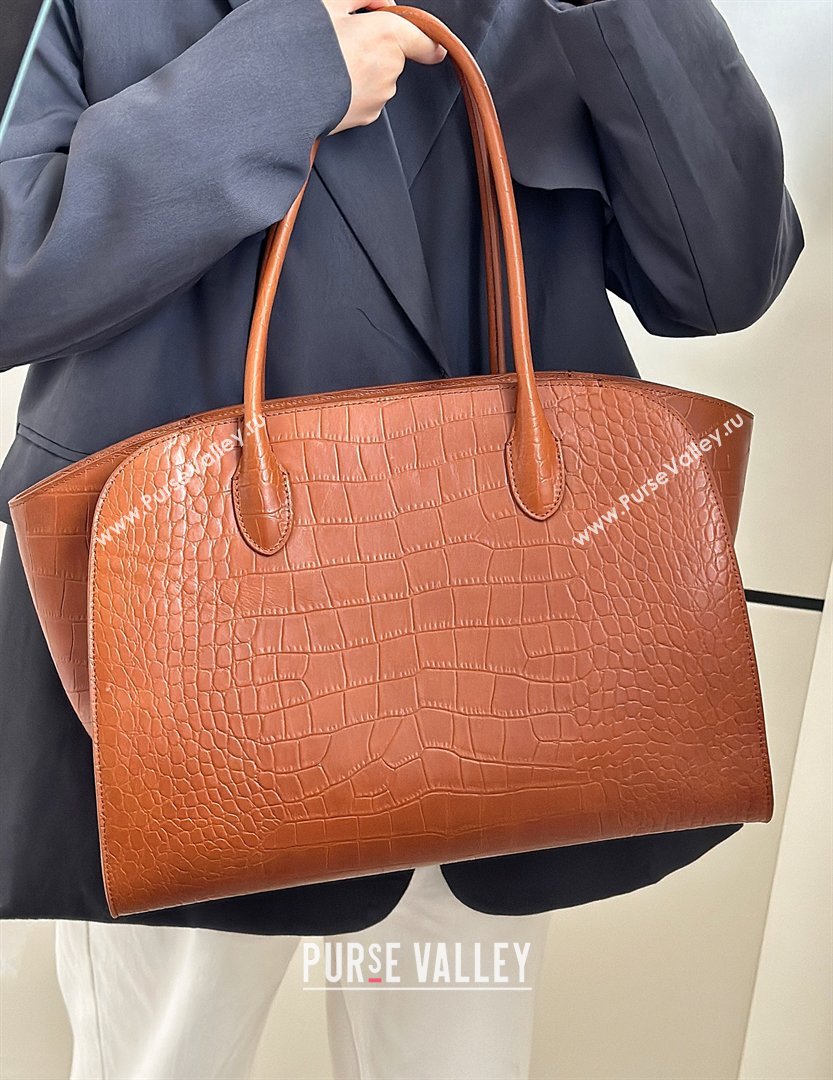 The Row Marlo 14 Bag in Samanta Crocodile Embossed Leather Gold-Tone 2026 8823 (CL-260410044)