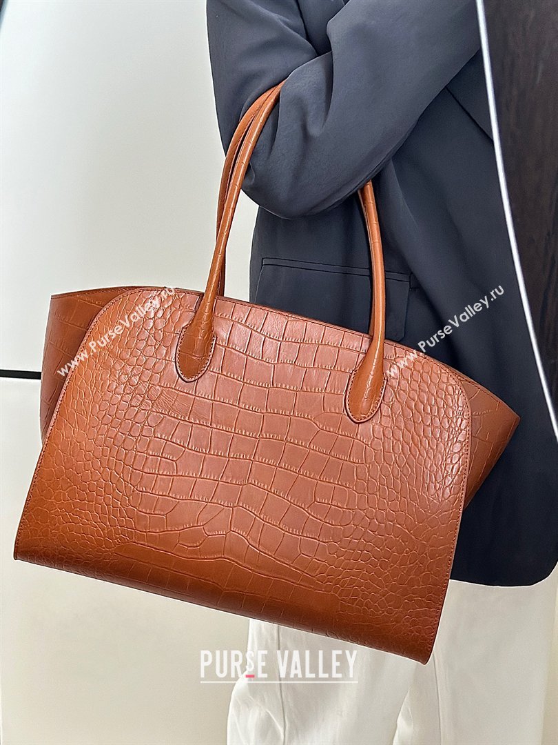 The Row Marlo 14 Bag in Samanta Crocodile Embossed Leather Gold-Tone 2026 8823 (CL-260410044)