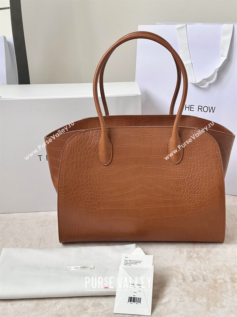 The Row Marlo 14 Bag in Samanta Crocodile Embossed Leather Gold-Tone 2026 8823 (CL-260410044)
