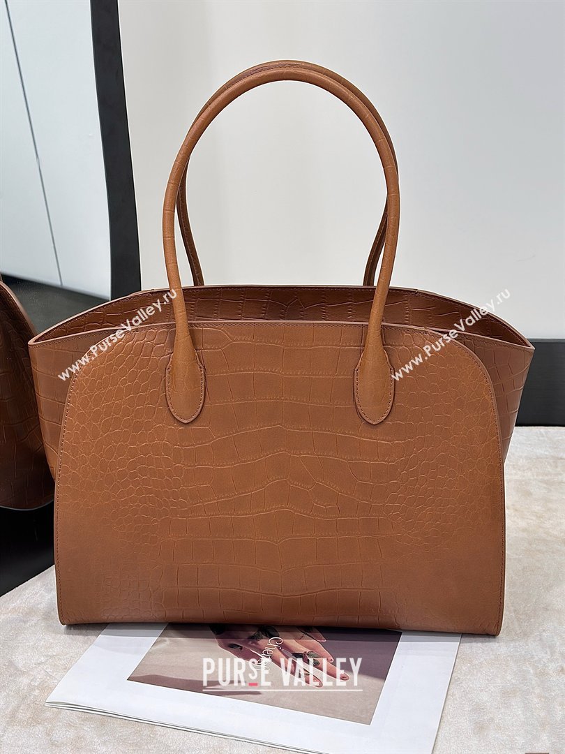 The Row Marlo 14 Bag in Samanta Crocodile Embossed Leather Gold-Tone 2026 8823 (CL-260410044)