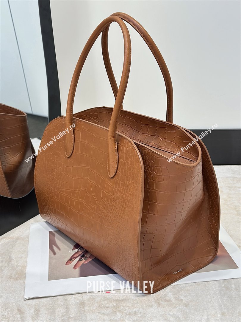 The Row Marlo 14 Bag in Samanta Crocodile Embossed Leather Gold-Tone 2026 8823 (CL-260410044)