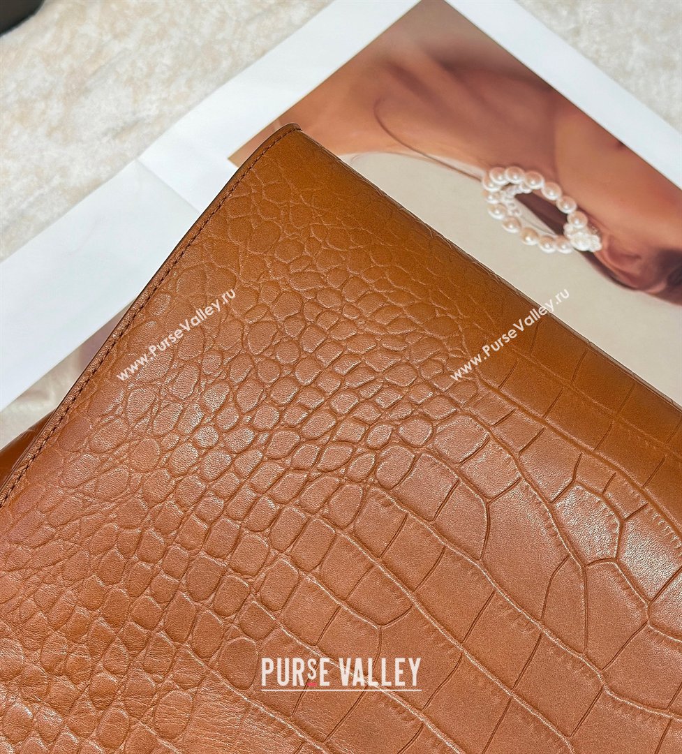 The Row Marlo 14 Bag in Samanta Crocodile Embossed Leather Gold-Tone 2026 8823 (CL-260410044)