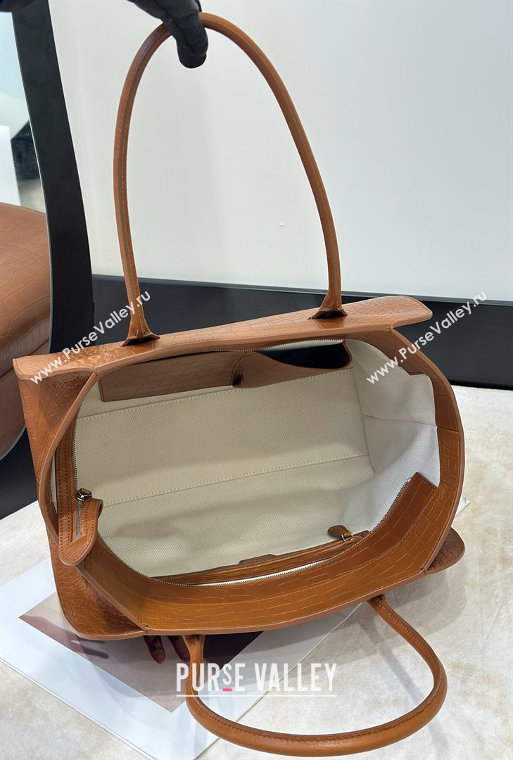 The Row Marlo 14 Bag in Samanta Crocodile Embossed Leather Gold-Tone 2026 8823 (CL-260410044)