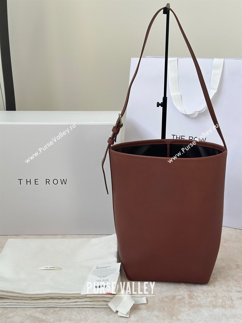 The Row Park Bucket Bag in Masoni Leather Red Brown 2026 8860 (CL-260410046)