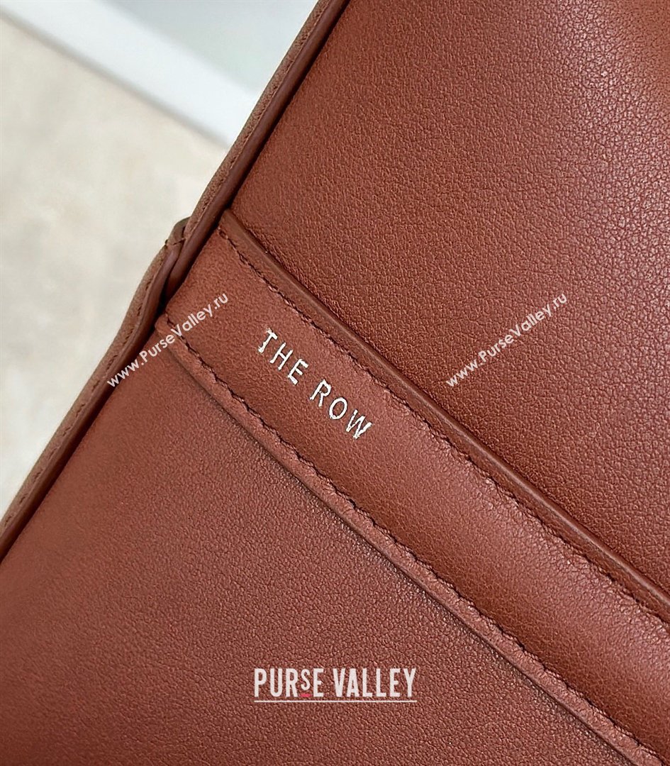The Row Park Bucket Bag in Masoni Leather Red Brown 2026 8860 (CL-260410046)