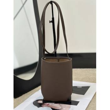 The Row N/S Park Crossbody Bag in Bonaudo Grained Leather Smoked Taupe 2026 8859 (CL-260410052)