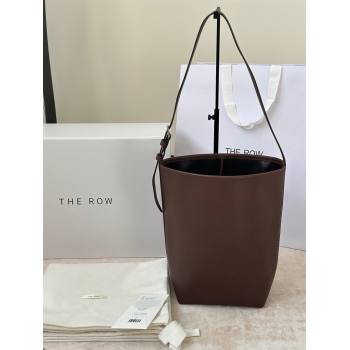 The Row Park Bucket Bag in Masoni Leather Dark Brown 2026 8860 (CL-260410049)