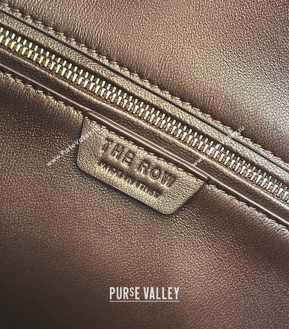 The Row Park Bucket Bag in Masoni Leather Dark Brown 2026 8860 (CL-260410049)
