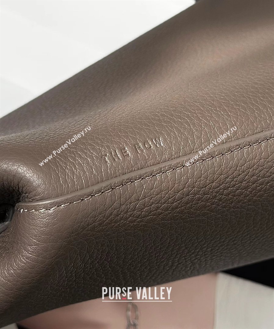 The Row N/S Park Crossbody Bag in Bonaudo Grained Leather Dark Brown 2026 8859 (CL-260410051)