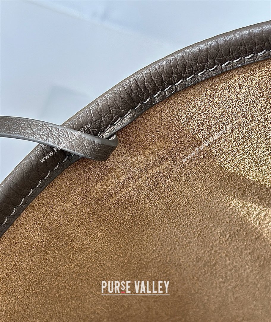 The Row N/S Park Crossbody Bag in Bonaudo Grained Leather Dark Brown 2026 8859 (CL-260410051)