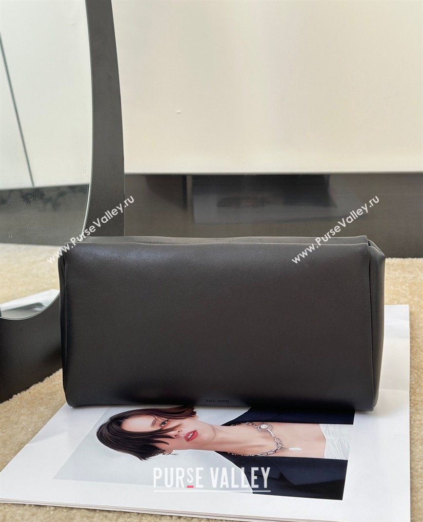 The Row Squared Compact Clutch Bag in Nappa Leather Black 2026 8858 (CL-260410002)
