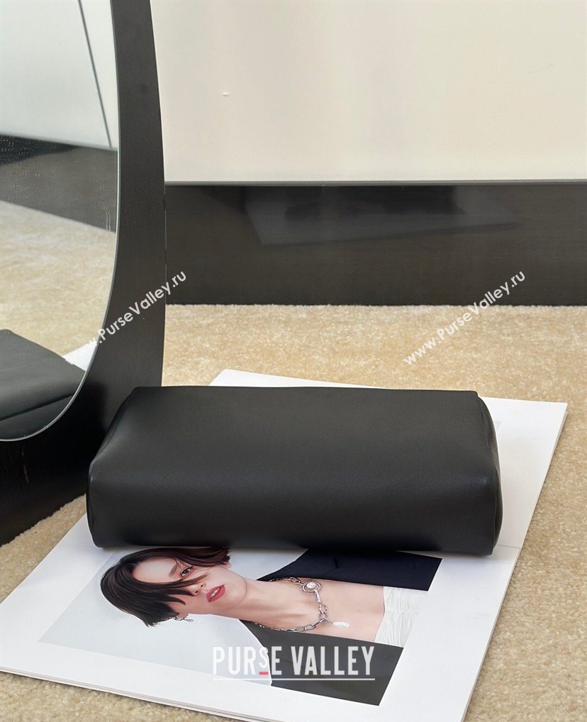 The Row Squared Compact Clutch Bag in Nappa Leather Black 2026 8858 (CL-260410002)