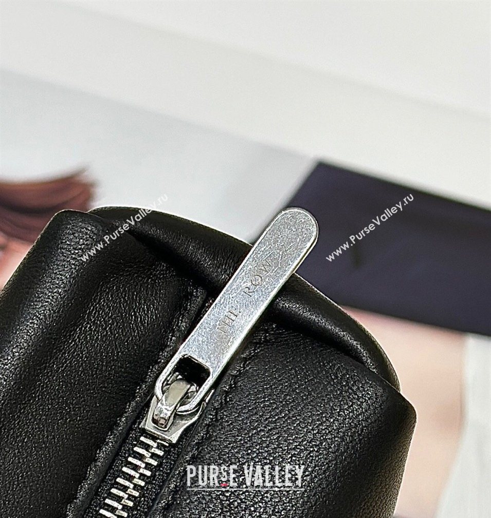 The Row Squared Compact Clutch Bag in Nappa Leather Black 2026 8858 (CL-260410002)