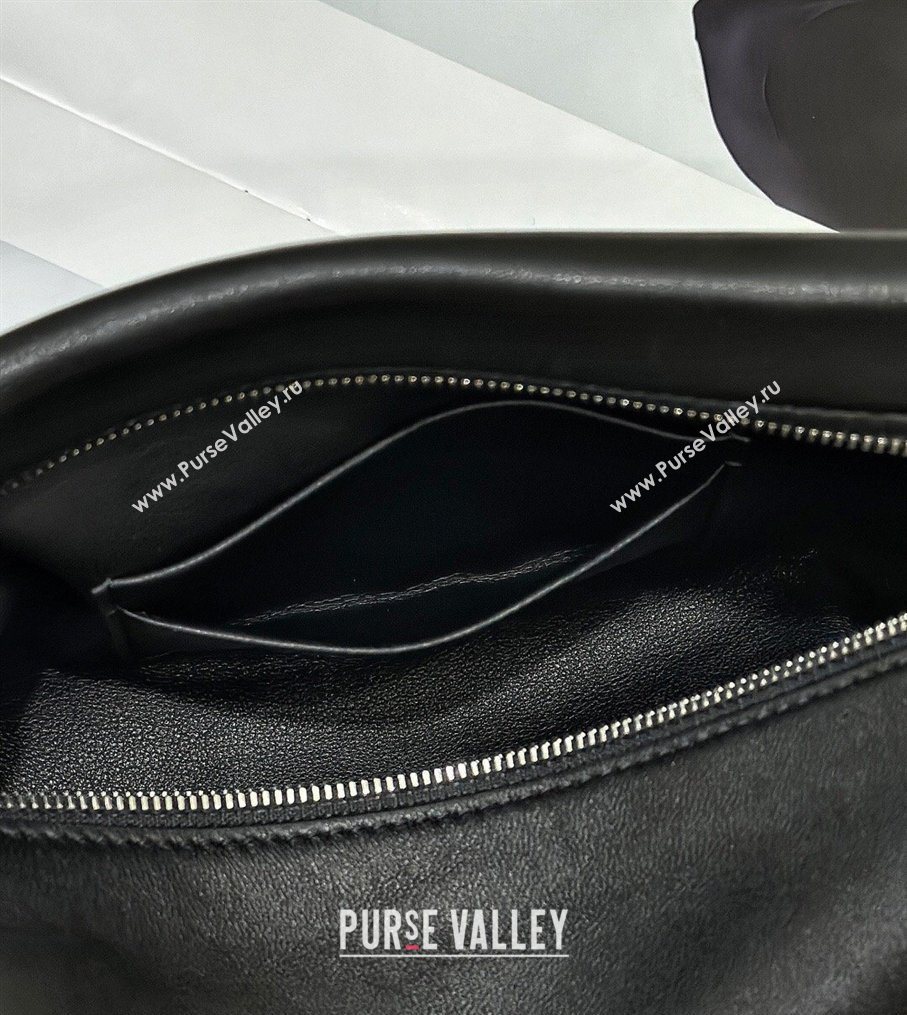 The Row Squared Compact Clutch Bag in Nappa Leather Black 2026 8858 (CL-260410002)