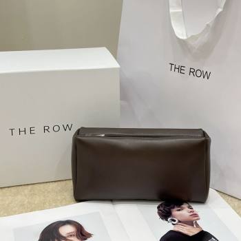 The Row Squared Compact Clutch Bag in Nappa Leather Brown 2026 8858 (CL-260410001)
