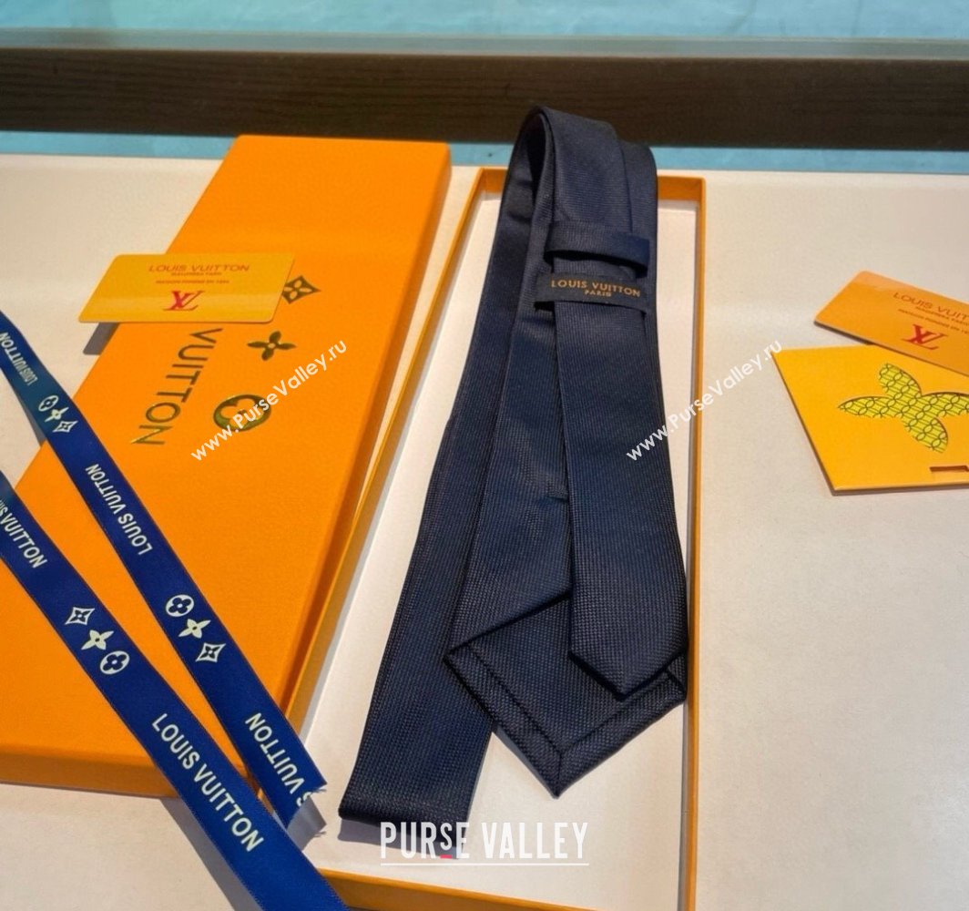 Louis Vuitton Jumping Dog Silk Tie 7x148cm Blue 2025 (XMN-250314075)