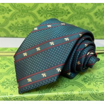 Gucci Bees Web Silk Tie Green 2025 0314 (XMN-250314067)