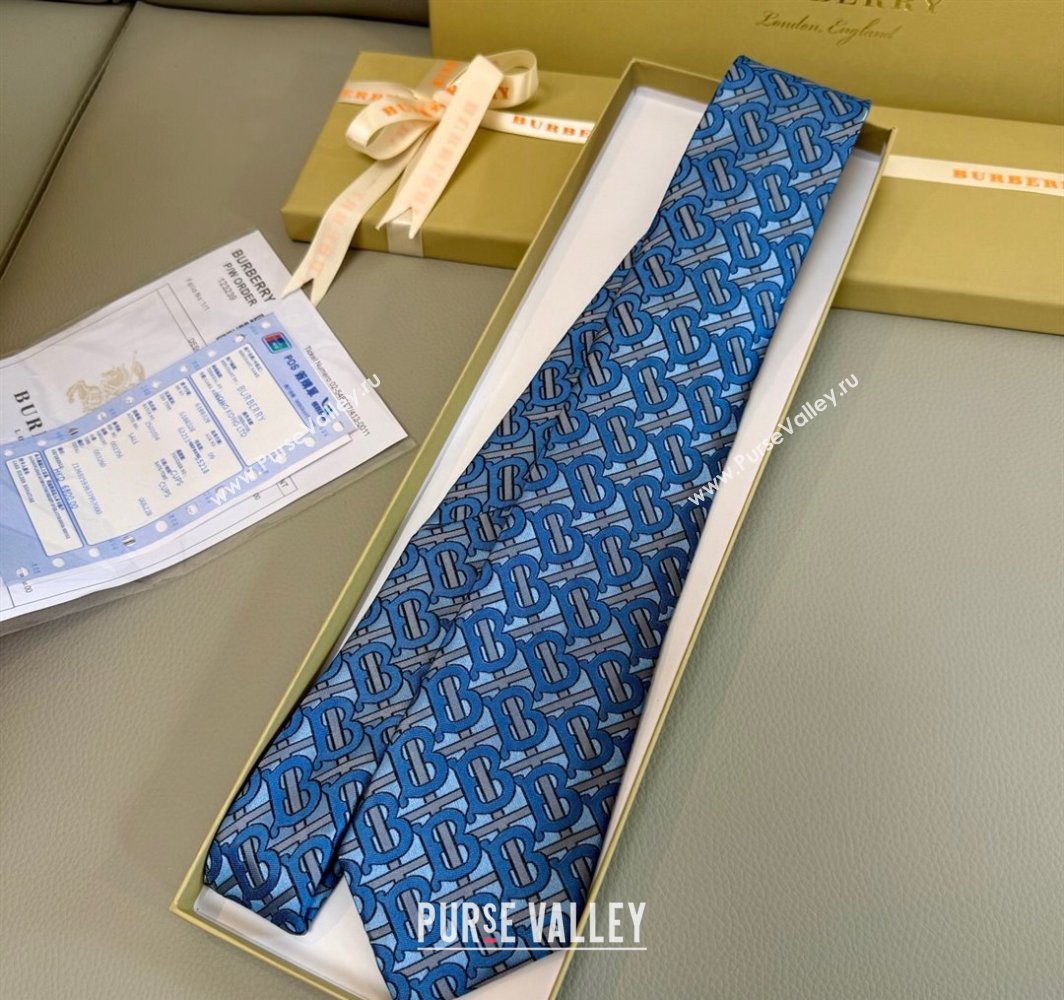 Burberry TB Silk Tie Blue 2025 0314 (XMN-250314068)