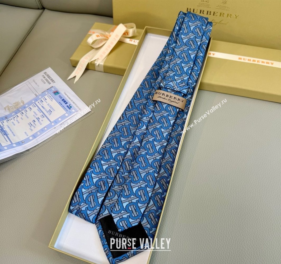Burberry TB Silk Tie Blue 2025 0314 (XMN-250314068)