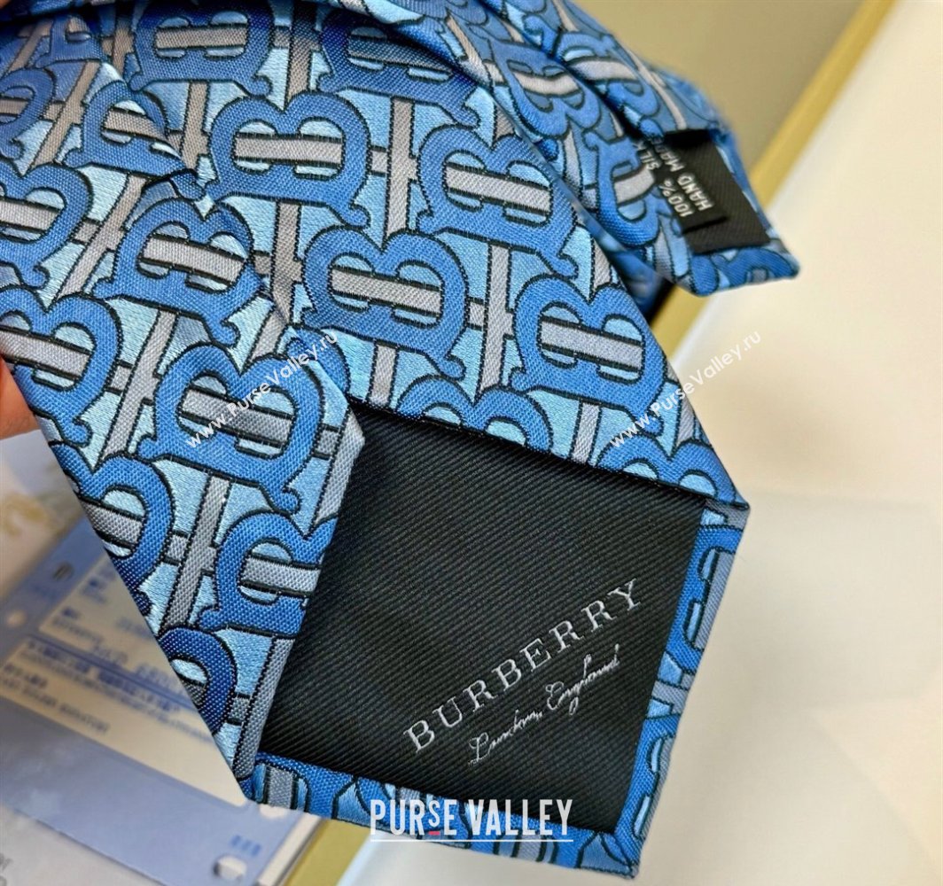 Burberry TB Silk Tie Blue 2025 0314 (XMN-250314068)