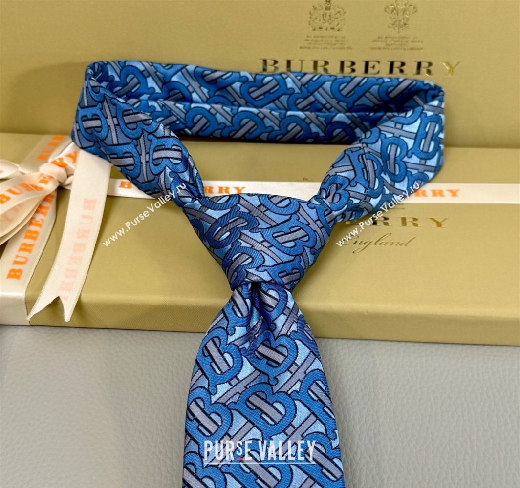 Burberry TB Silk Tie Blue 2025 0314 (XMN-250314068)
