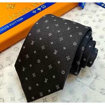 Louis Vuitton Damier Classique Silk Tie Black 2025 (XMN-250724107)