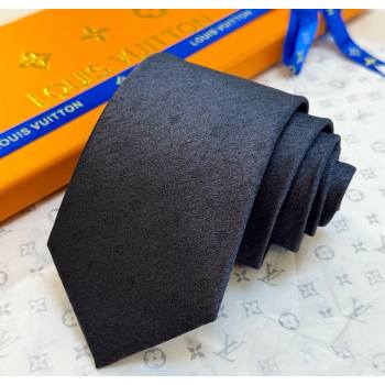 Louis Vuitton Damier Classique Silk Tie Dark Blue 2025 (XMN-250724108)