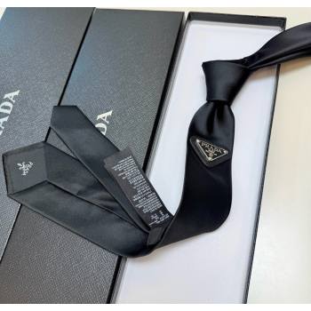Prada Logo Nylon Tie Black 2025 PR091039 (XMN-250910123)