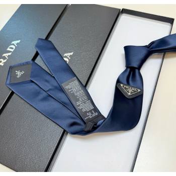 Prada Logo Nylon Tie Blue 2025 PR091039 (XMN-250910125)
