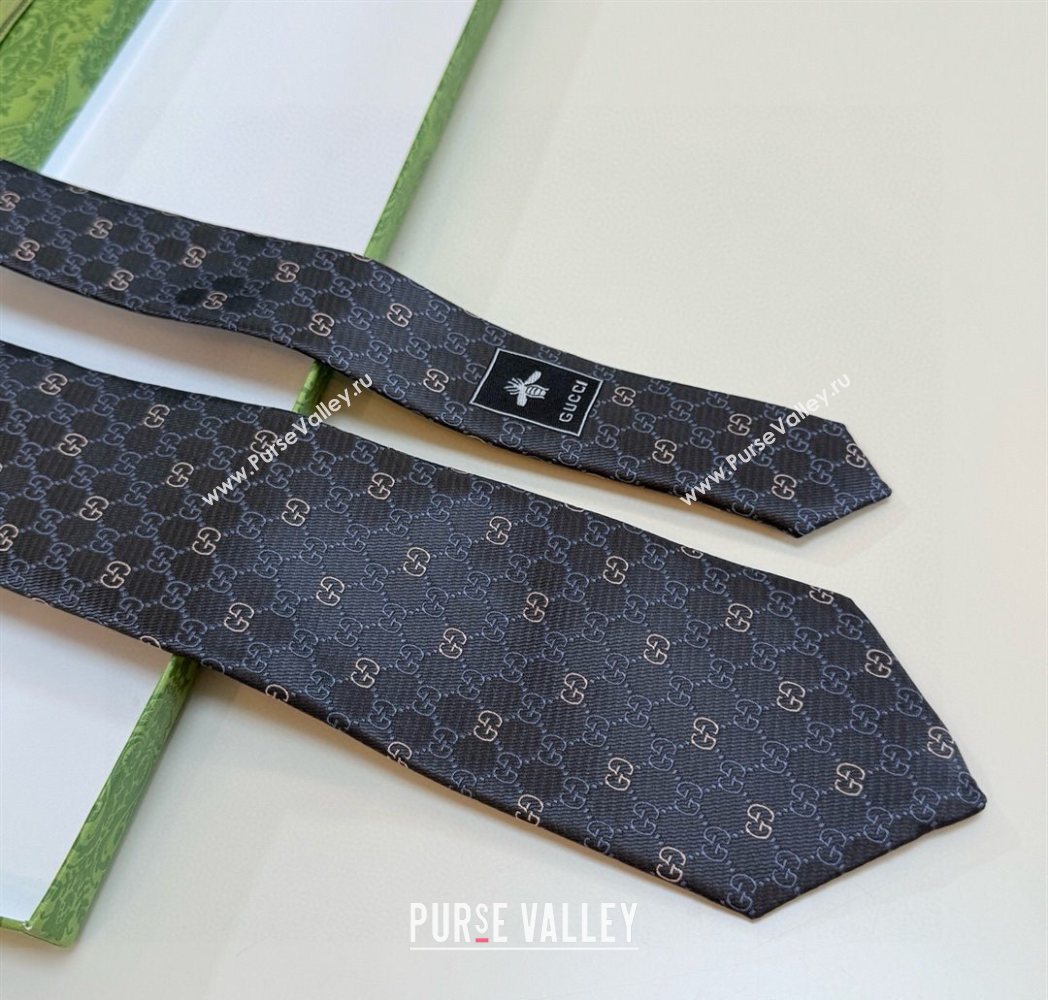 Gucci GG Silk Tie Brown 2025 GG091035 (XMN-250910110)