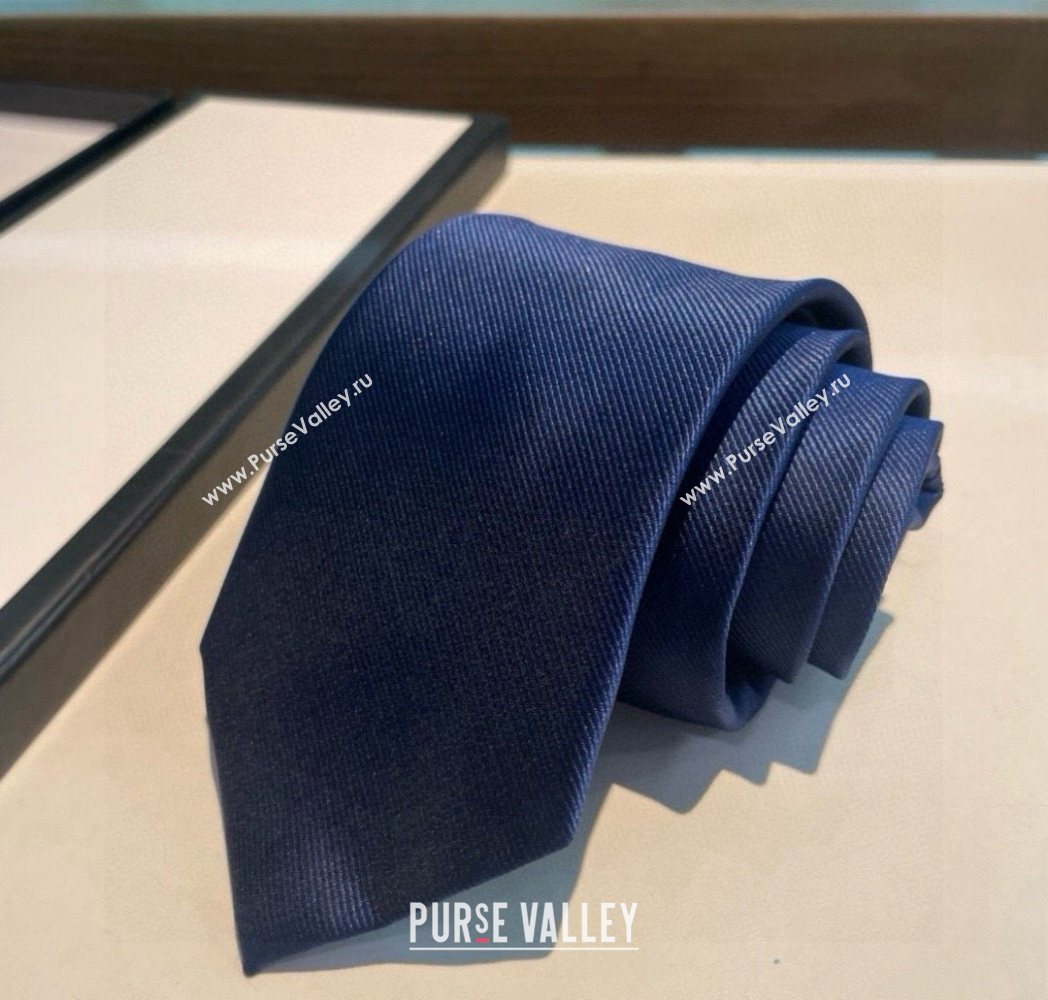 Gucci Kingsnake Silk Tie Blue 2025 GG091042 (XMN-250910136)
