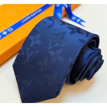 Louis Vuitton Silk Tie with Maxi Monogram Light Blue 2026 0319 (XMN-260319114)