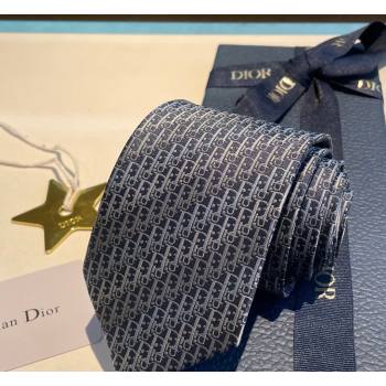 Dior Oblique Trio Silk Tie Blue 2026 0319 (XMN-260319105)