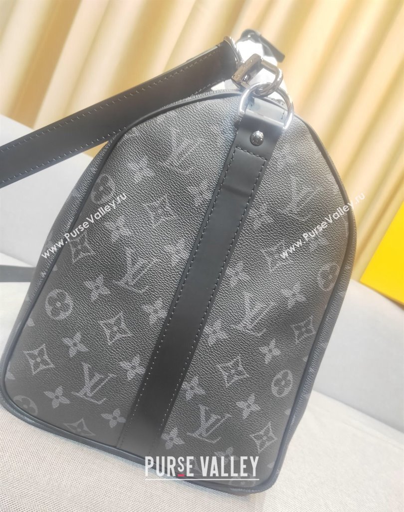 Louis Vuitton Keepall Bandouliere Bag 45/50/55 Black Monogram Eclipse Canvas 2024 (YS-240417113)